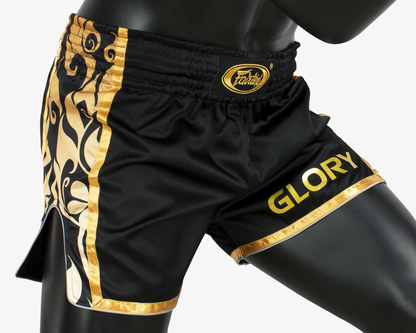 Fairtex BSG1 GLORY fight shorts Black Gold