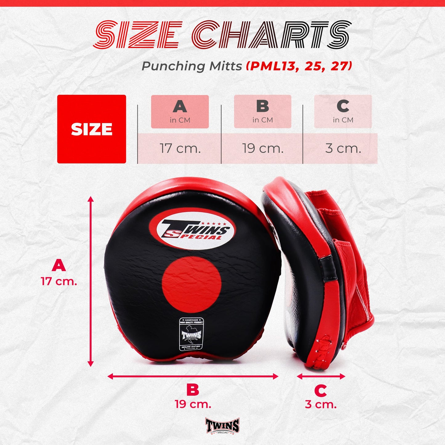 Twins Special Focus Mitts PML13 White Red