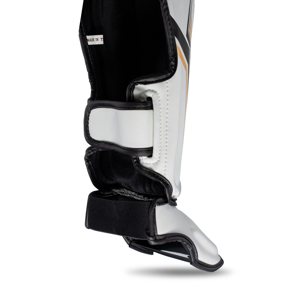 King Pro Boxing Shin Guards Thor White