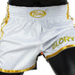 Fairtex BSG2 GLORY fight shorts White Gold