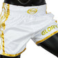 Fairtex BSG2 GLORY fight shorts White Gold