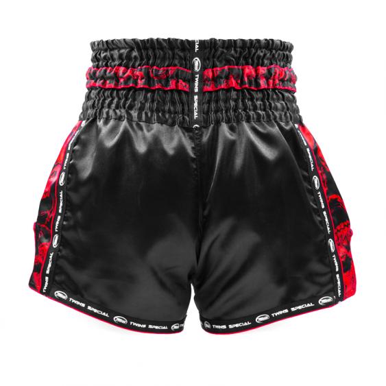 Twins Muay Thai Shorts TBS-SKULL Red Black