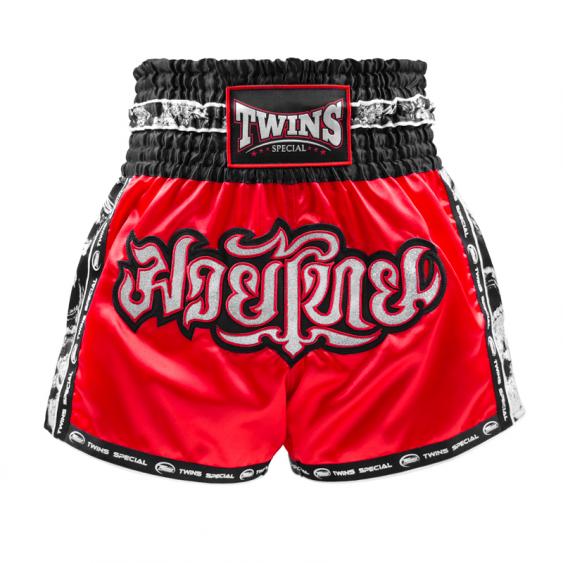 Twins Muay Thai Shorts TBS-SKULL Red