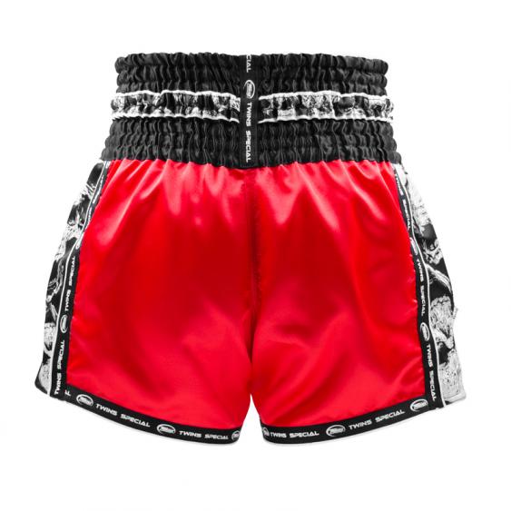 Twins Muay Thai Shorts TBS-SKULL Red