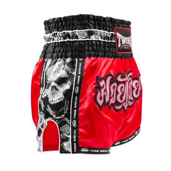Twins Muay Thai Shorts TBS-SKULL Red