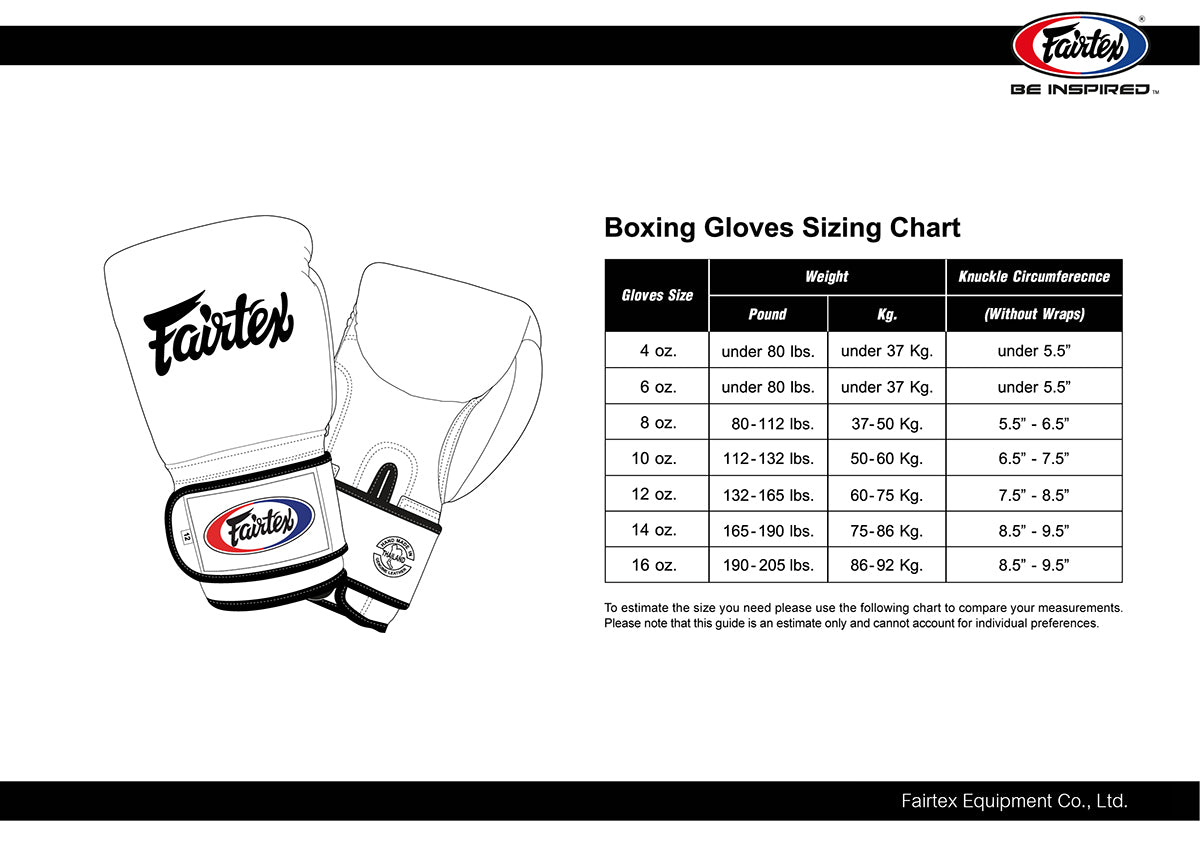 Fairtex Boxing Gloves GLORY BGVG3 Valco White