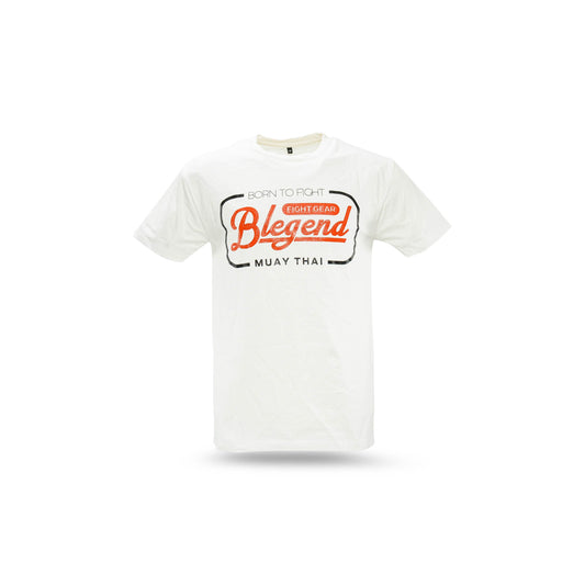 Blegend Muay Thai T-Shirt  Rebin White