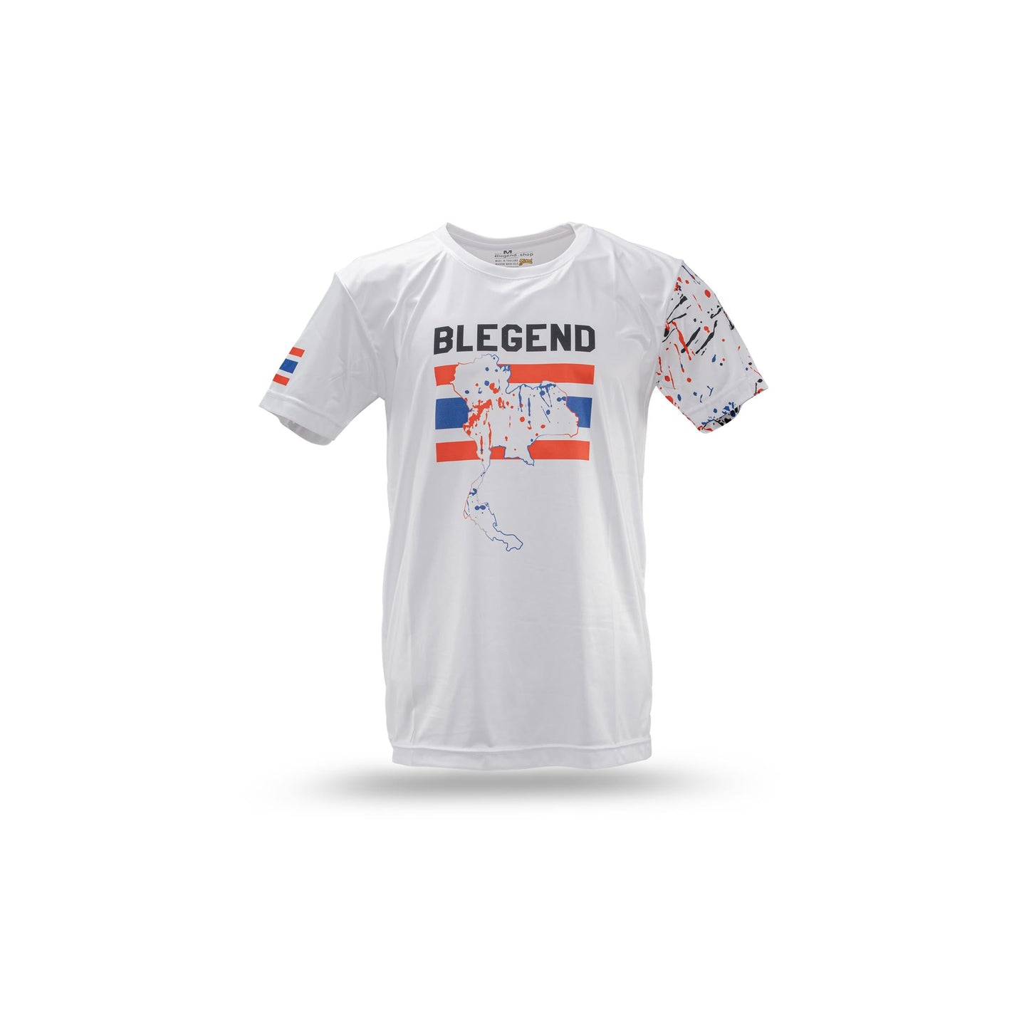 Blegend Thai Pride White Dry-Fit Muay Thai T-Shirt