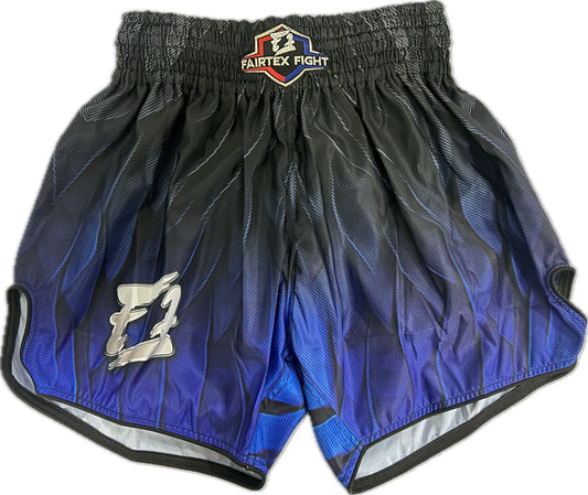 Fairtex Fight Muay Thai Shorts Dark Spirit Black Blue