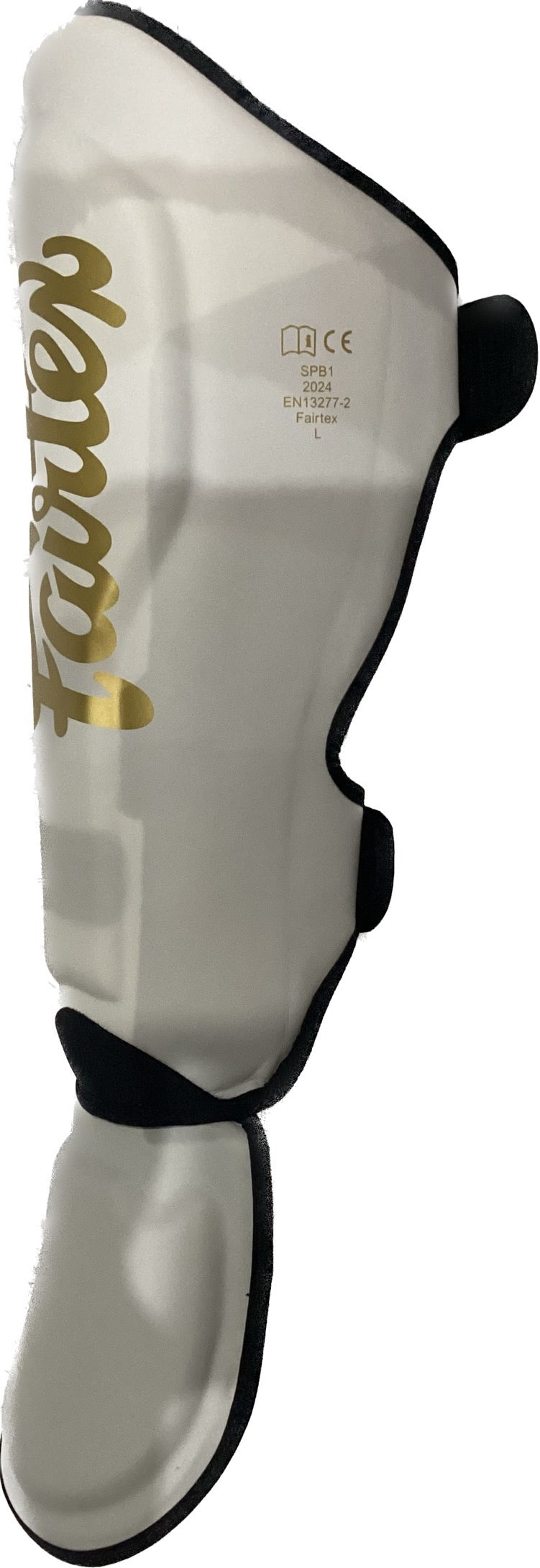 Booster X Fairtex Muay Thai Shin Guards  SPB1 White Gold