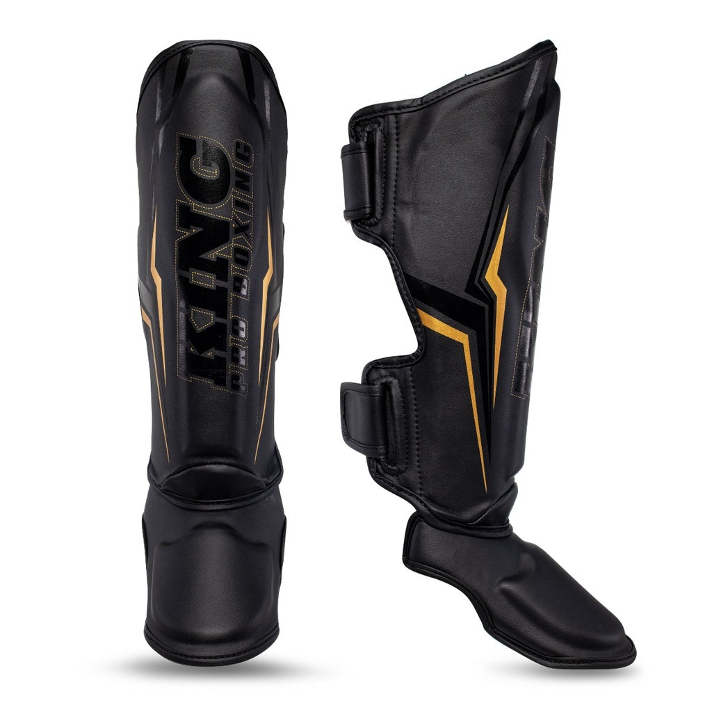 King Pro Boxing Shin Guards Thor Black
