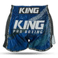 King Pro Boxing Shorts New Wave Blue