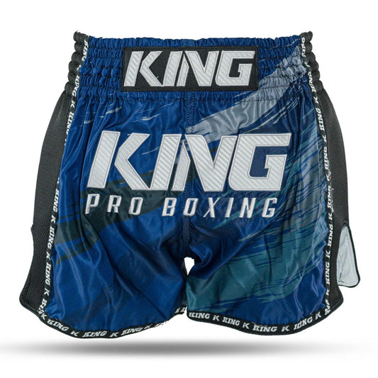 King Pro Boxing Shorts New Wave Blue