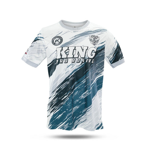 King Pro Boxing T-shirt New Wave White