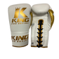 King Pro Boxing Gloves BG Lace Up White