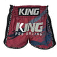 King Pro Boxing Shorts New Wave Red
