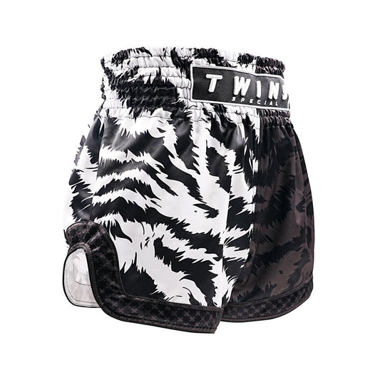 Twins Special Muay Thai Shorts TBS-Jungle Black White