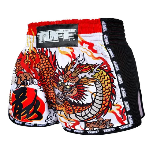 Tuff Muay Thai Shorts TUF-MRS204 White