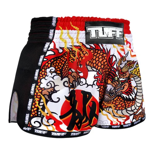 Tuff Muay Thai Shorts TUF-MRS204 White