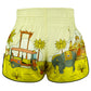 Tuff Muay Thai Shorts Amazing Thailand Yellow