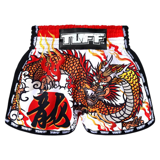 Tuff Muay Thai Shorts TUF-MRS204 White