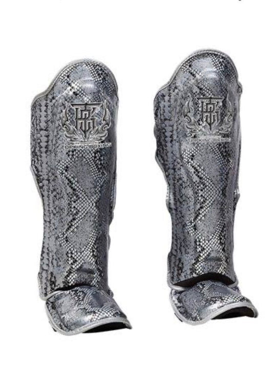 Top King Shinguards Snake TKSGSS 02 Black Silver