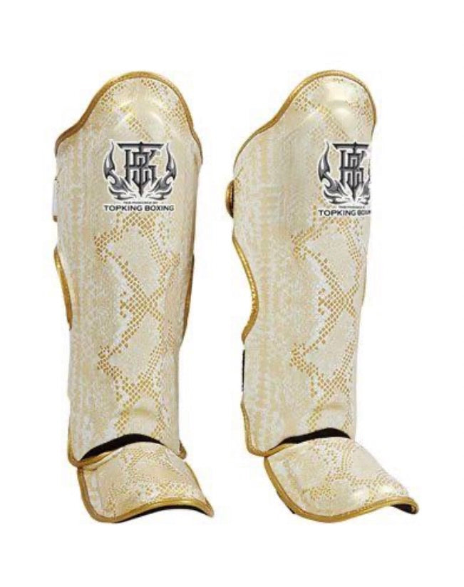 Top King Shinguards Snake TKSGSS 02 White Gold