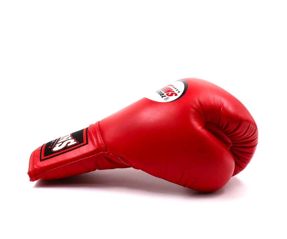 Twins Special Boxing Gloves BGLL1 Red Lace Up