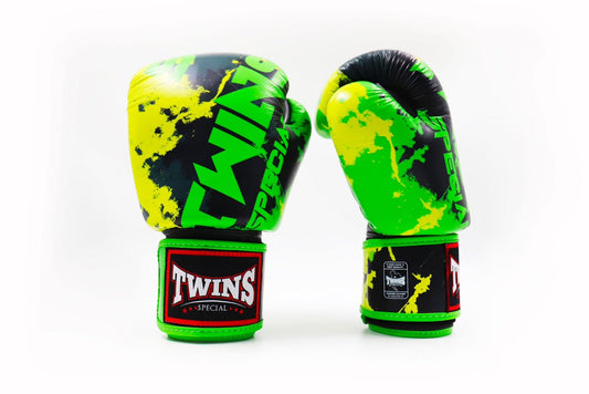 Twins Special Fancy Boxing Gloves FBGVL3-61 Candy Black Green