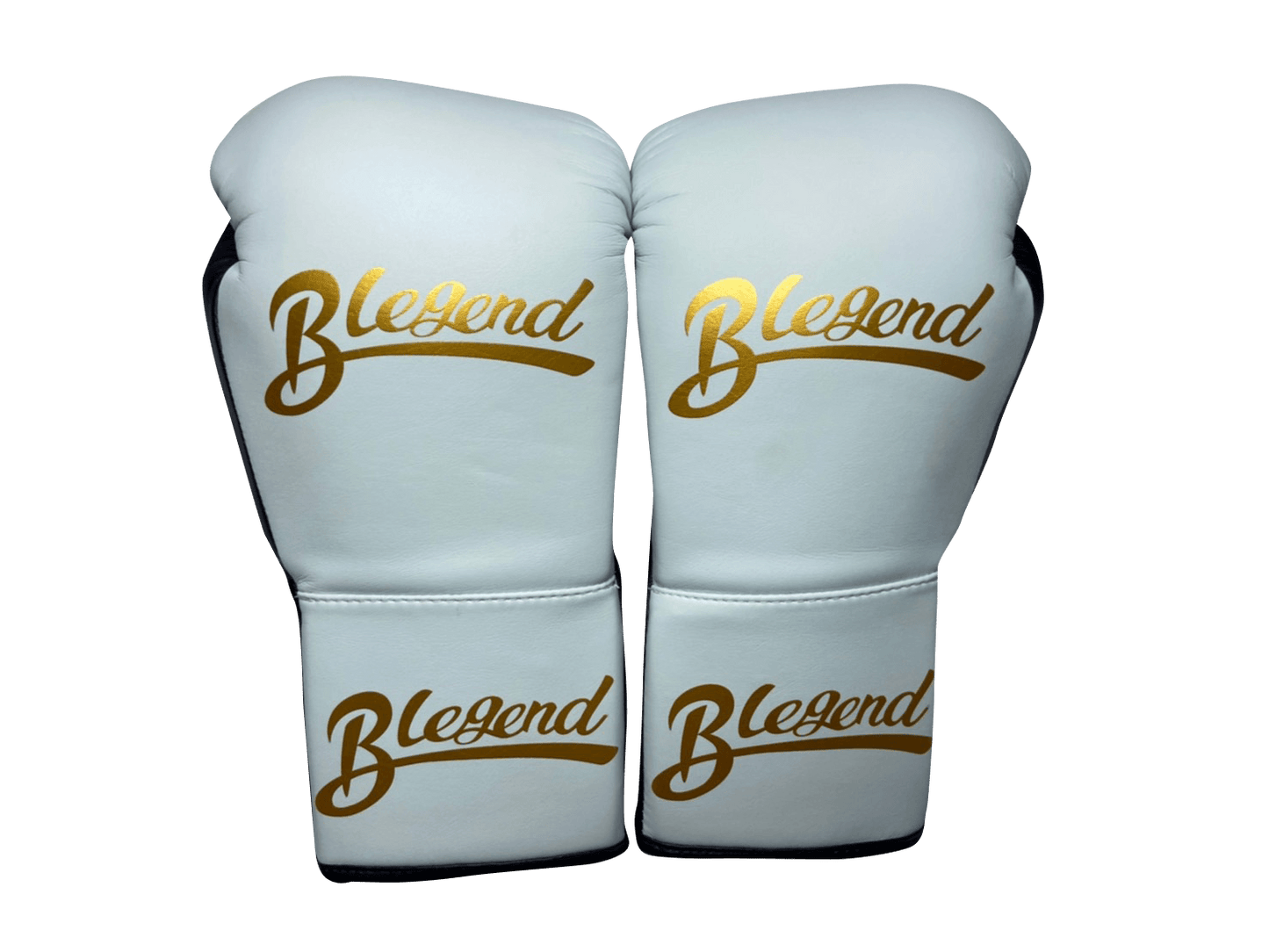 Blegend Boxing Gloves BGL221 Lace Up White Black