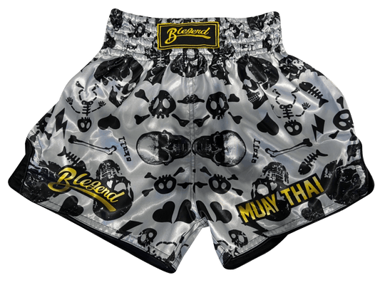 Blegend Boxing Shorts Skull L Blue