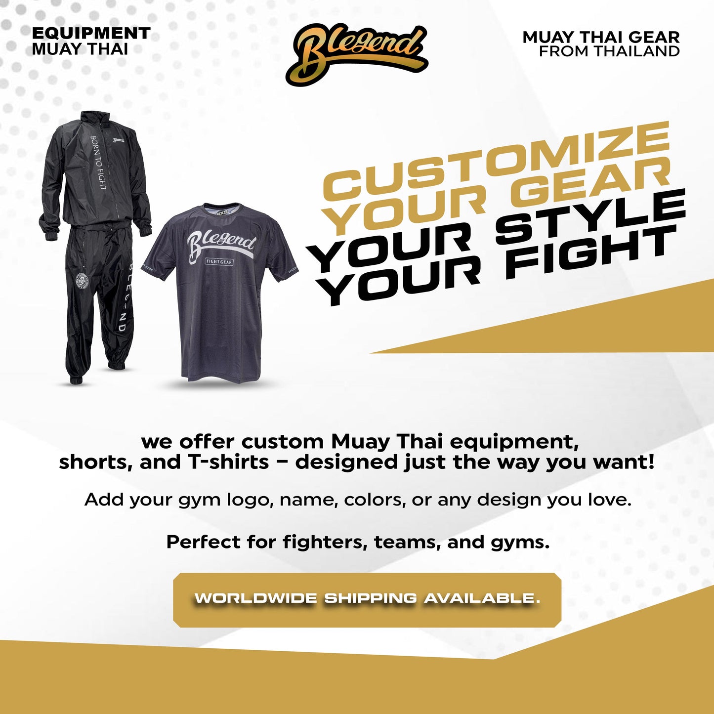 Blegend Nak Muay Dry-fit Muay Thai T-shirt Black