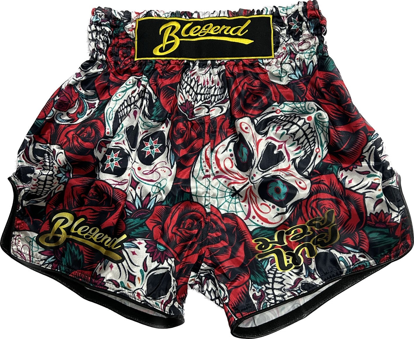 Blegend Boxing Shorts Maximous white skull