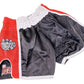 Buakaw Shorts BFG1-4 BLACK WHITE RED Buakaw