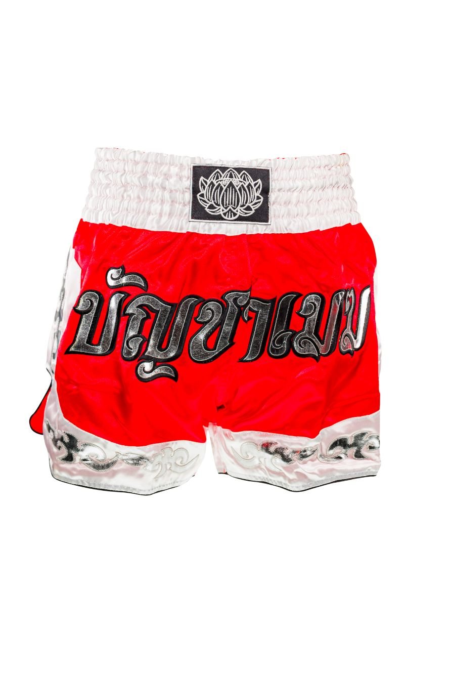 Buakaw Shorts BFG3-3 RED WHITE - SUPER EXPORT SHOP