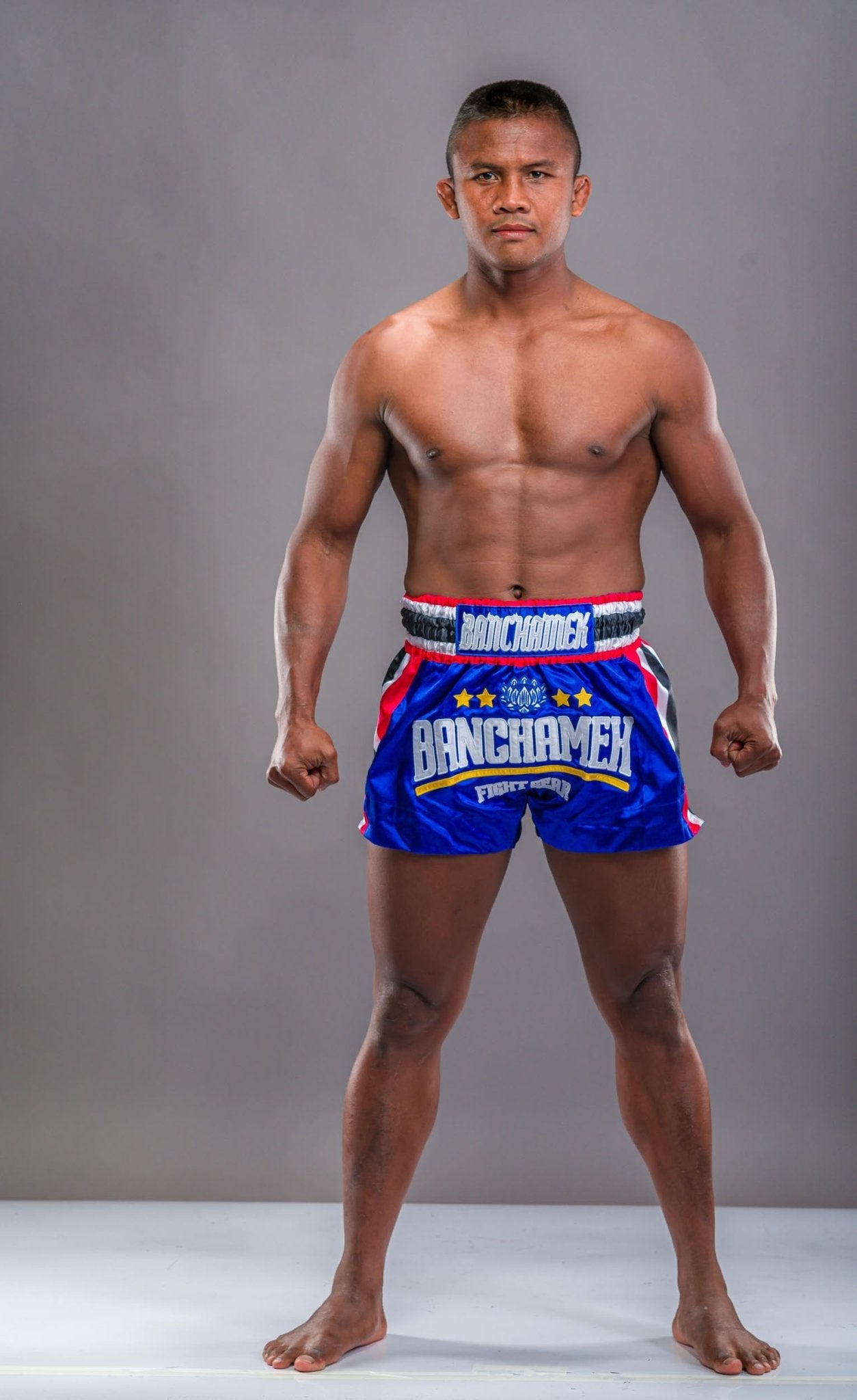 Buakaw Shorts BFG4-1 BLUE/WHITE /BLACK - SUPER EXPORT SHOP