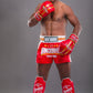 Buakaw Shorts BFG4-4 RED WHITE GOLD - SUPER EXPORT SHOP