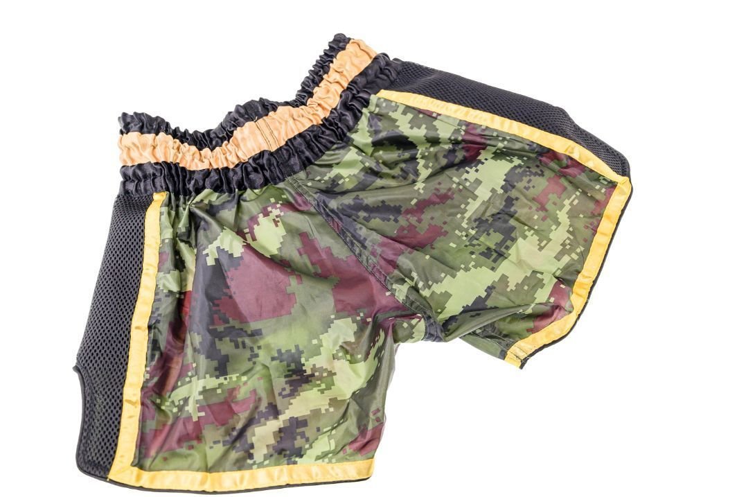 Buakaw Shorts BFG5-1 CAMO BLACK GOLD - SUPER EXPORT SHOP