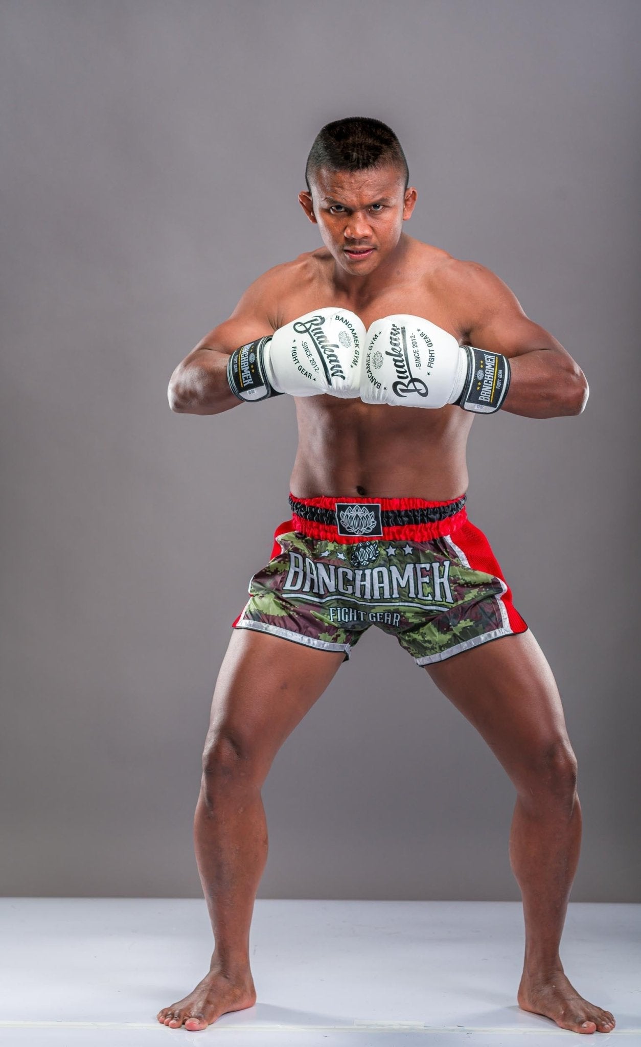 Buakaw Shorts BFG5-2 CAMO RED - SUPER EXPORT SHOP