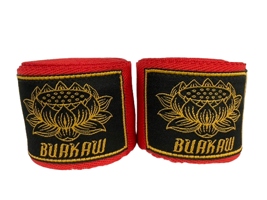 Buakaw Handwraps Red