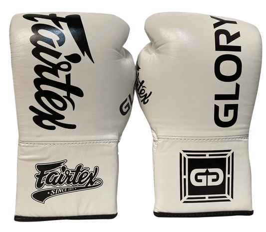 Fairtex Boxing Gloves BGLG1 GLORY Lace Up White