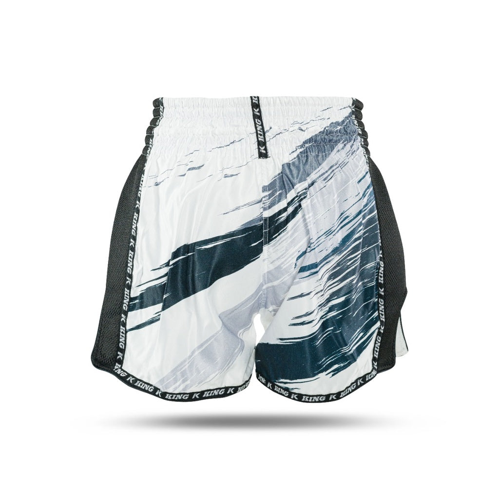King Pro Boxing Shorts New Wave White