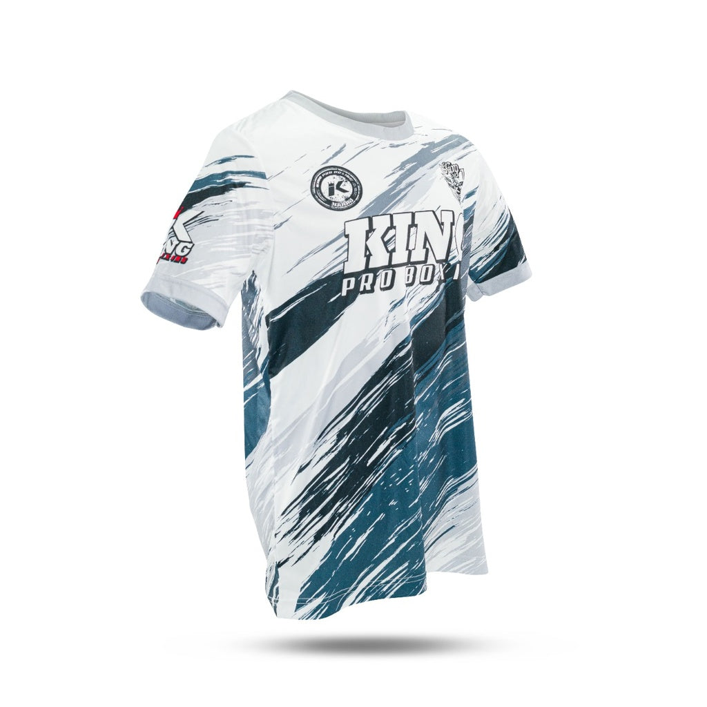 King Pro Boxing T-shirt New Wave White