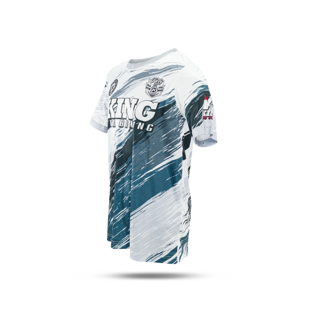 King Pro Boxing T-shirt New Wave White