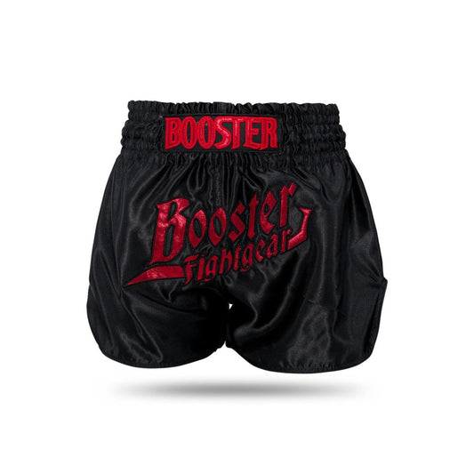 Booster Fight Gear Boxing Shorts TBT Thunder Black Red
