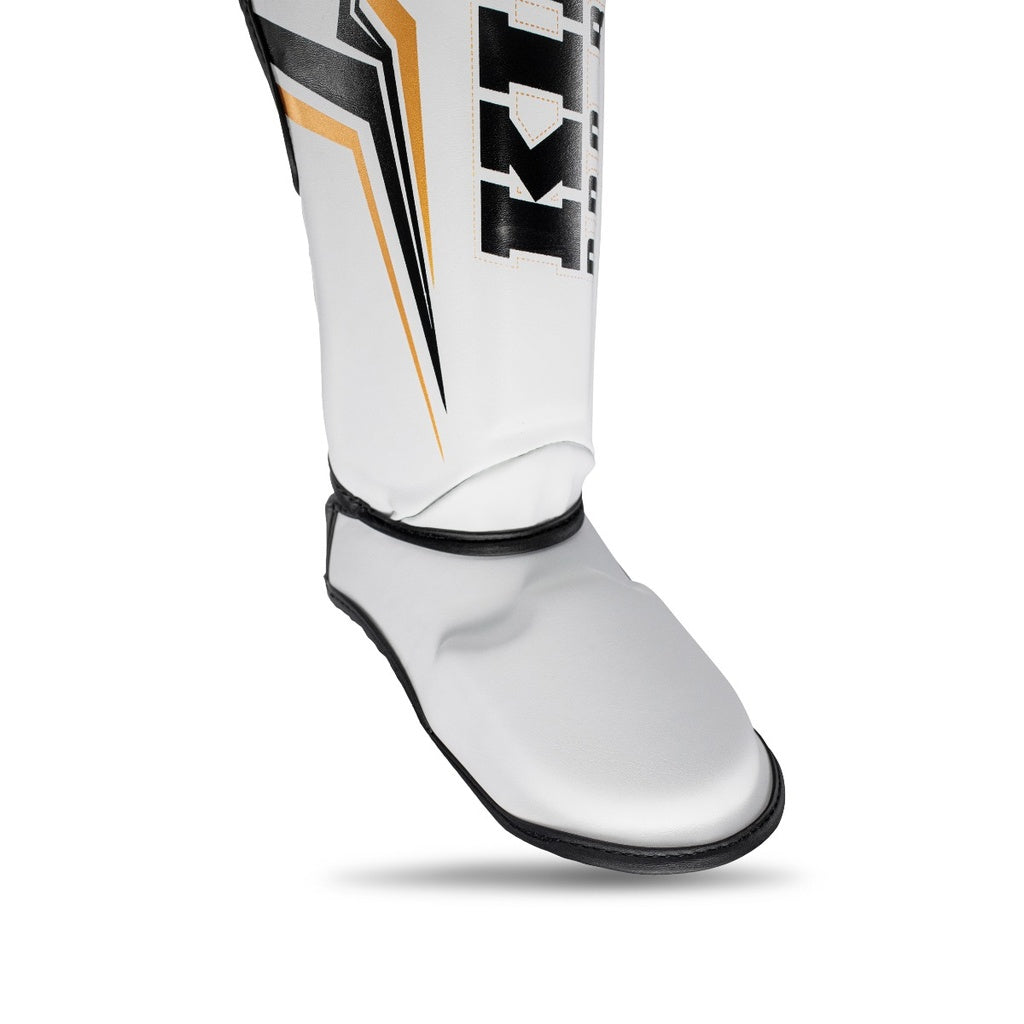 King Pro Boxing Shin Guards Thor White