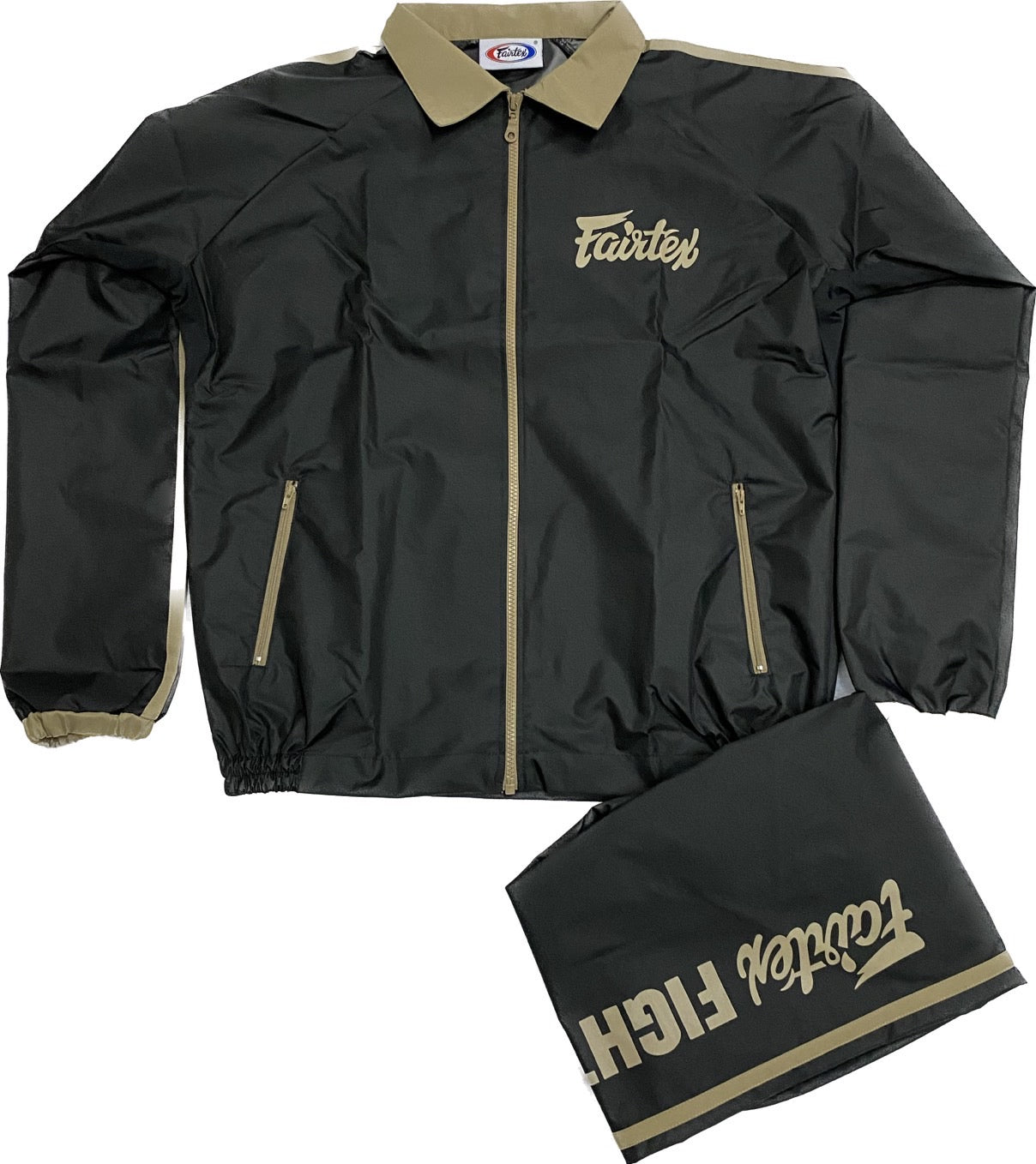 Fairtex Vinyl Sauna Suit VS4 Black Brown