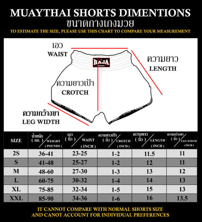 Raja Muay Thai Shorts Hawaii R01
