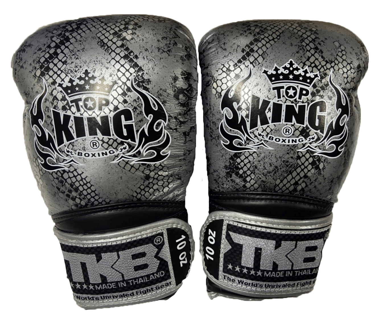 Top King Boxing Gloves "Super Snake" Air TKBGSS-02 Black(Silver) - SUPER EXPORT SHOP