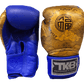 Top King Boxing Gloves TKBGCT-CN01 Blue with "FOOK" & "DOUBLE HAPPINESS" Top King